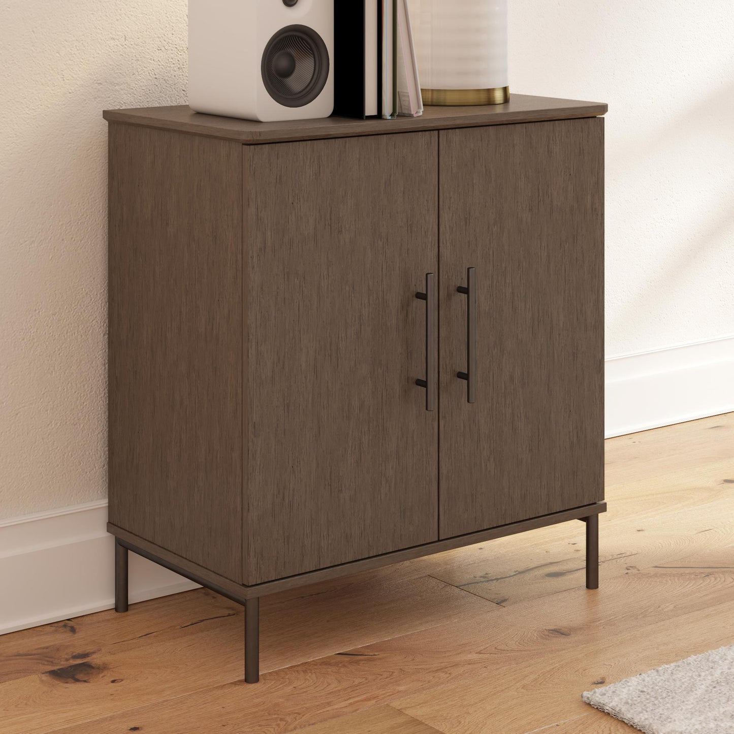 Vivinne Storage Cabinet - Gray (Wood Grain)