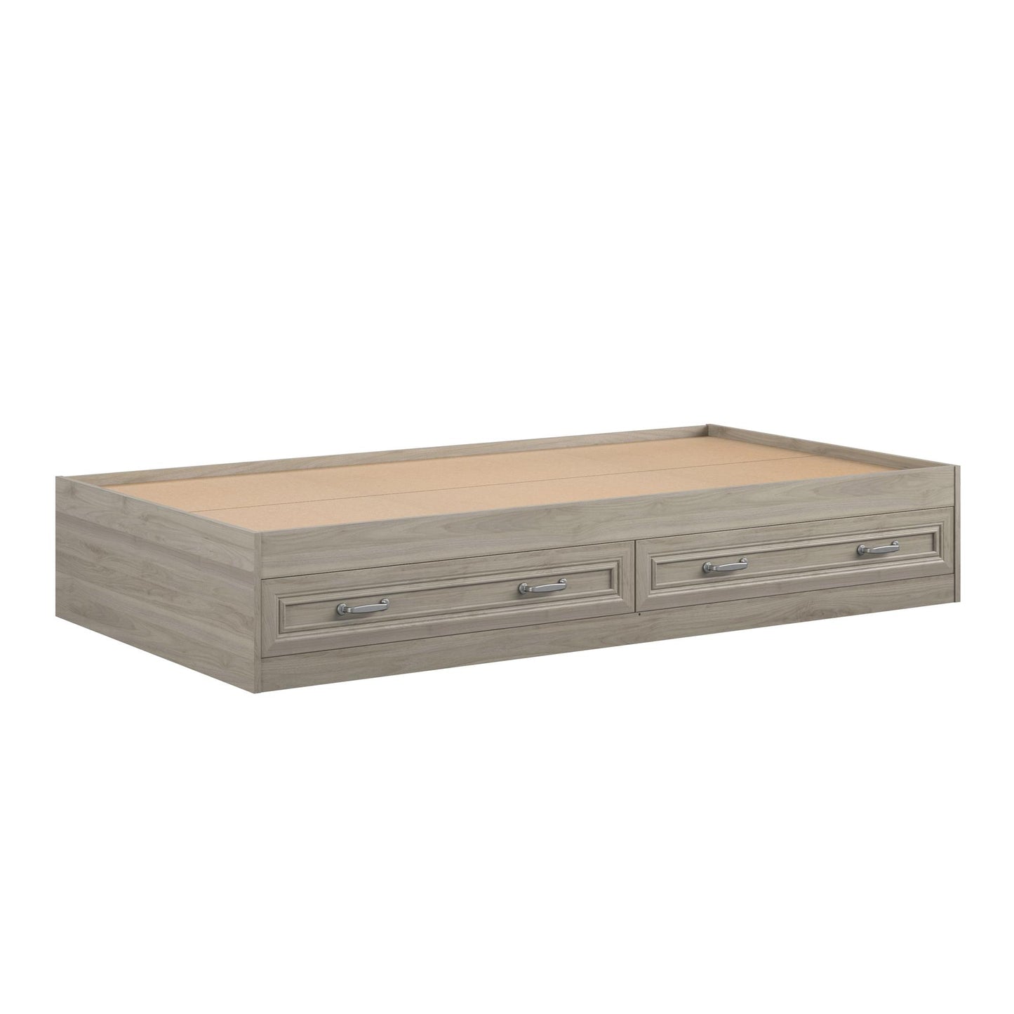 Sierra Ridge Levi Bed with 2 Large Storage Drawers - Light Walnut - Twin