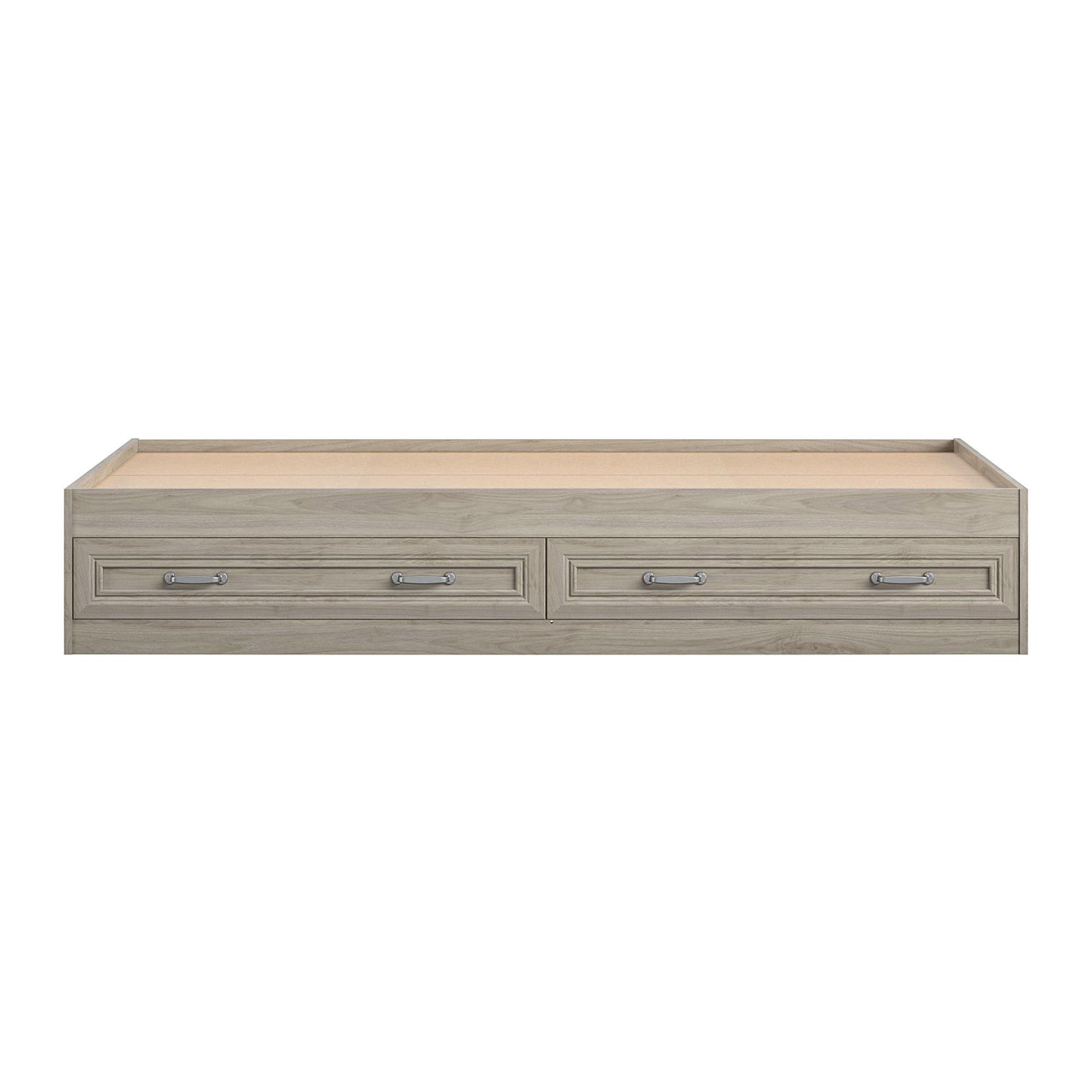 Sierra Ridge Levi Bed with 2 Large Storage Drawers - Light Walnut - Twin