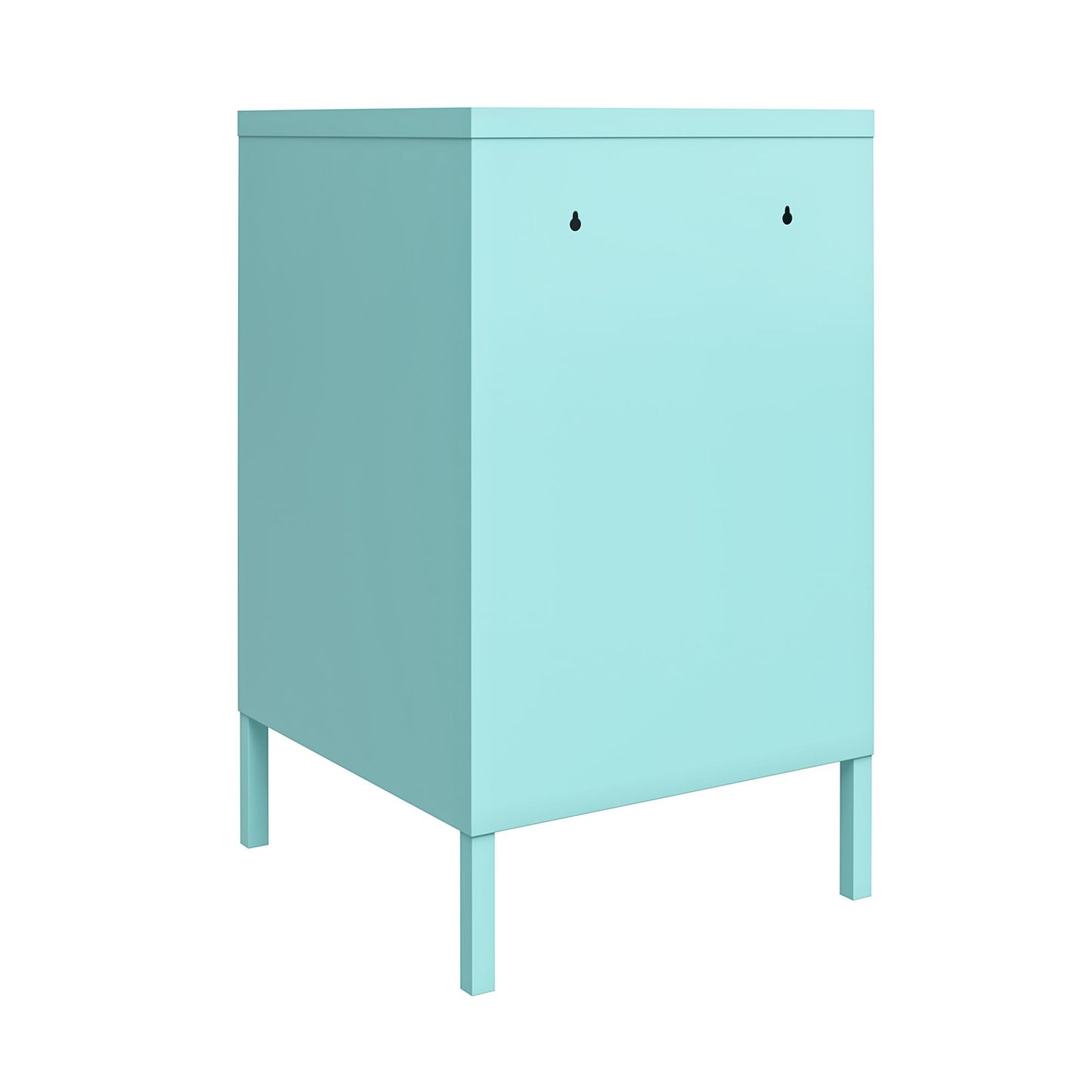 Cache Metal Locker Style Livingroom End Table, Mint - Spearmint