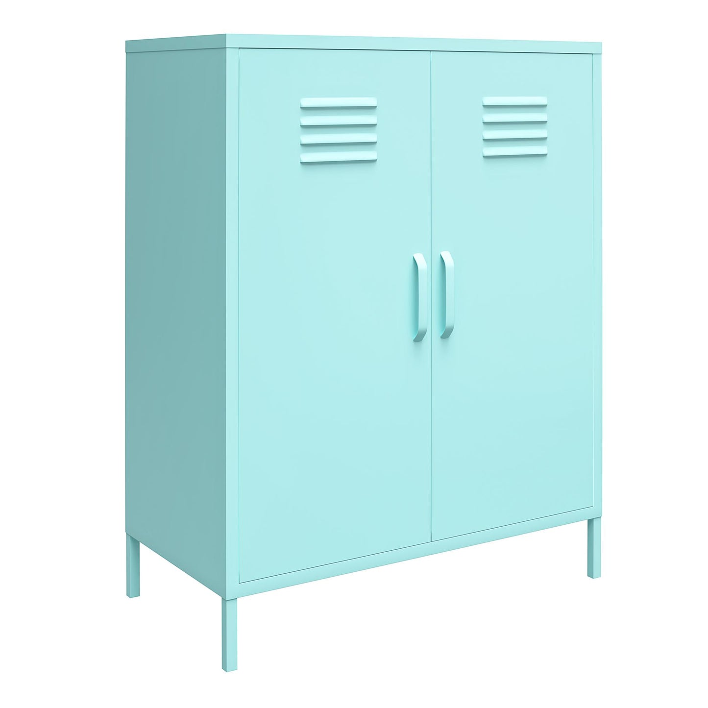 Cache 2 Door Metal Locker Storage Cabinet - Spearmint