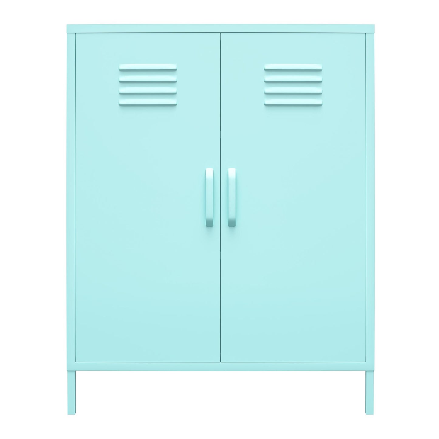 Cache 2 Door Metal Locker Storage Cabinet - Spearmint