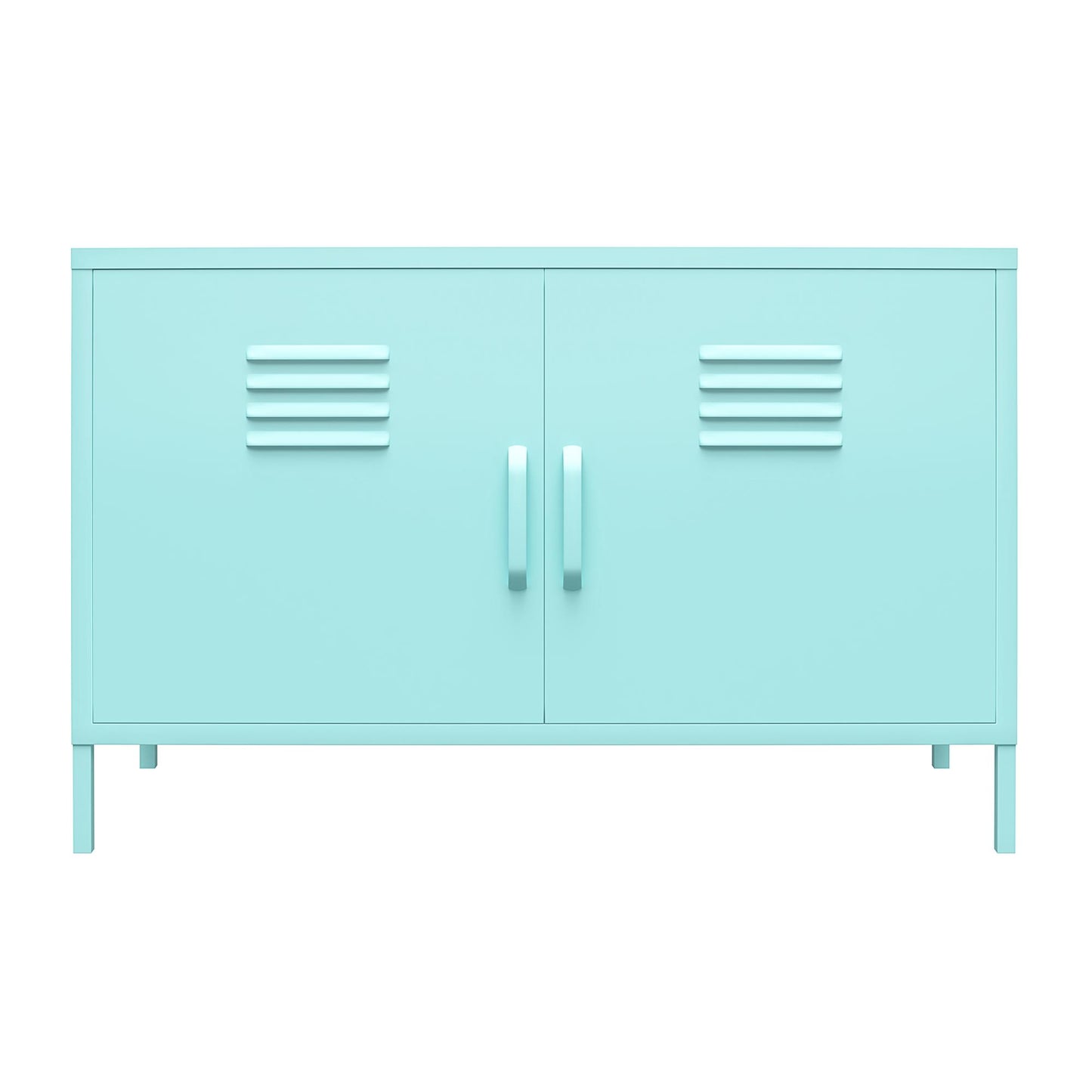 Cache 2 Door Metal Locker Accent Cabinet - Spearmint