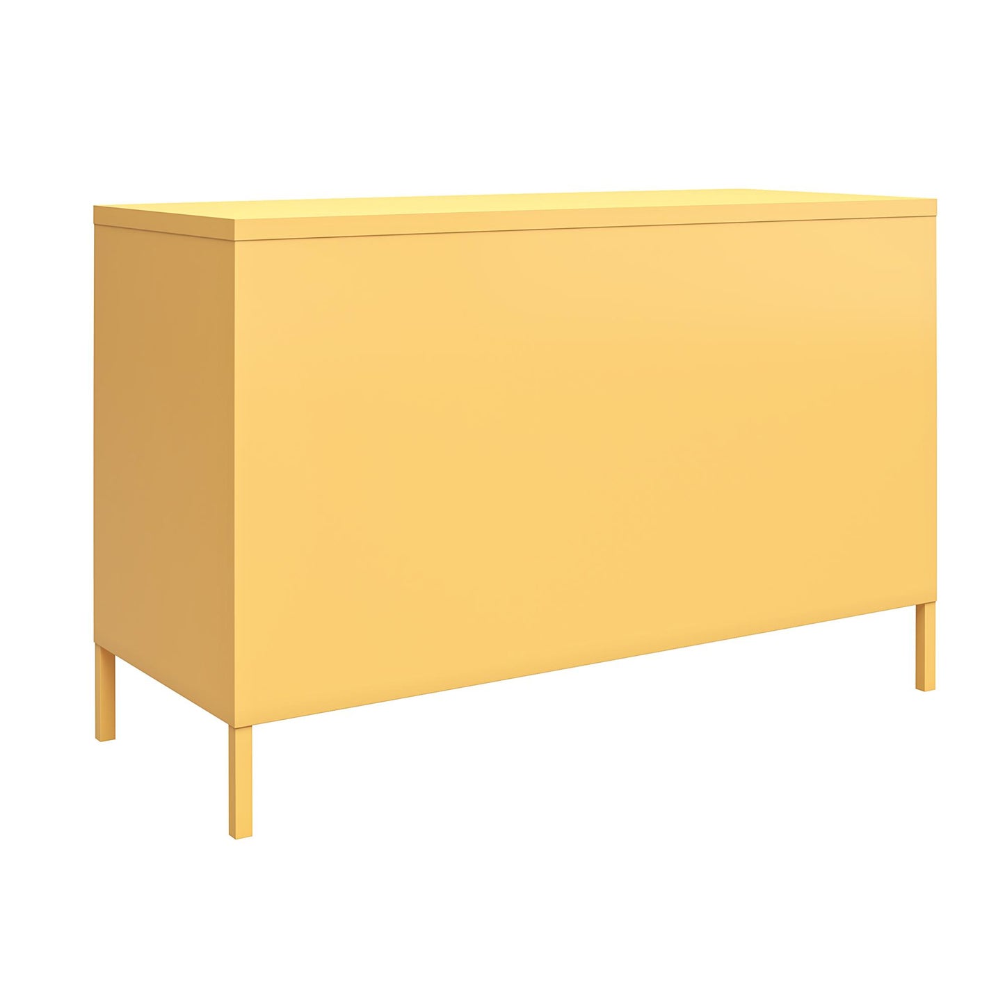 Cache 2 Door Wide Metal Locker Accent Storage Cabinet, Yellow - Yellow