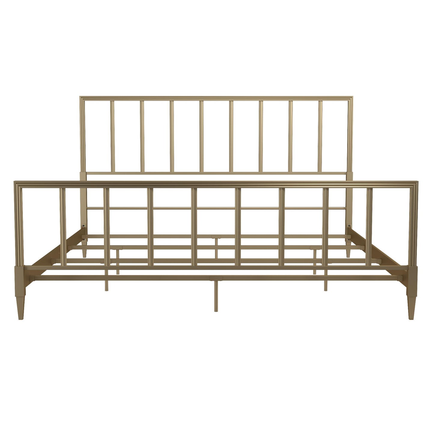 Blair Brass Metal Bed - Gold - King