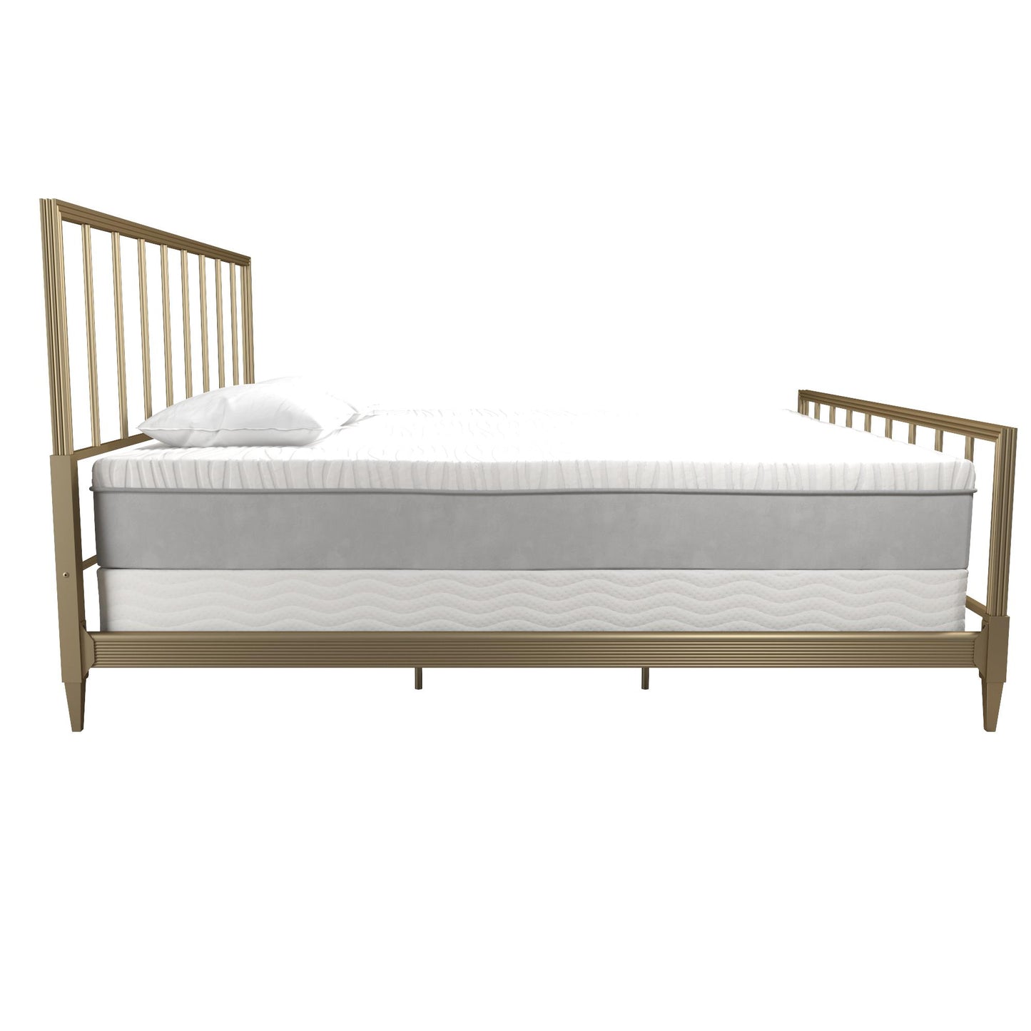 Blair Brass Metal Bed - Gold - King