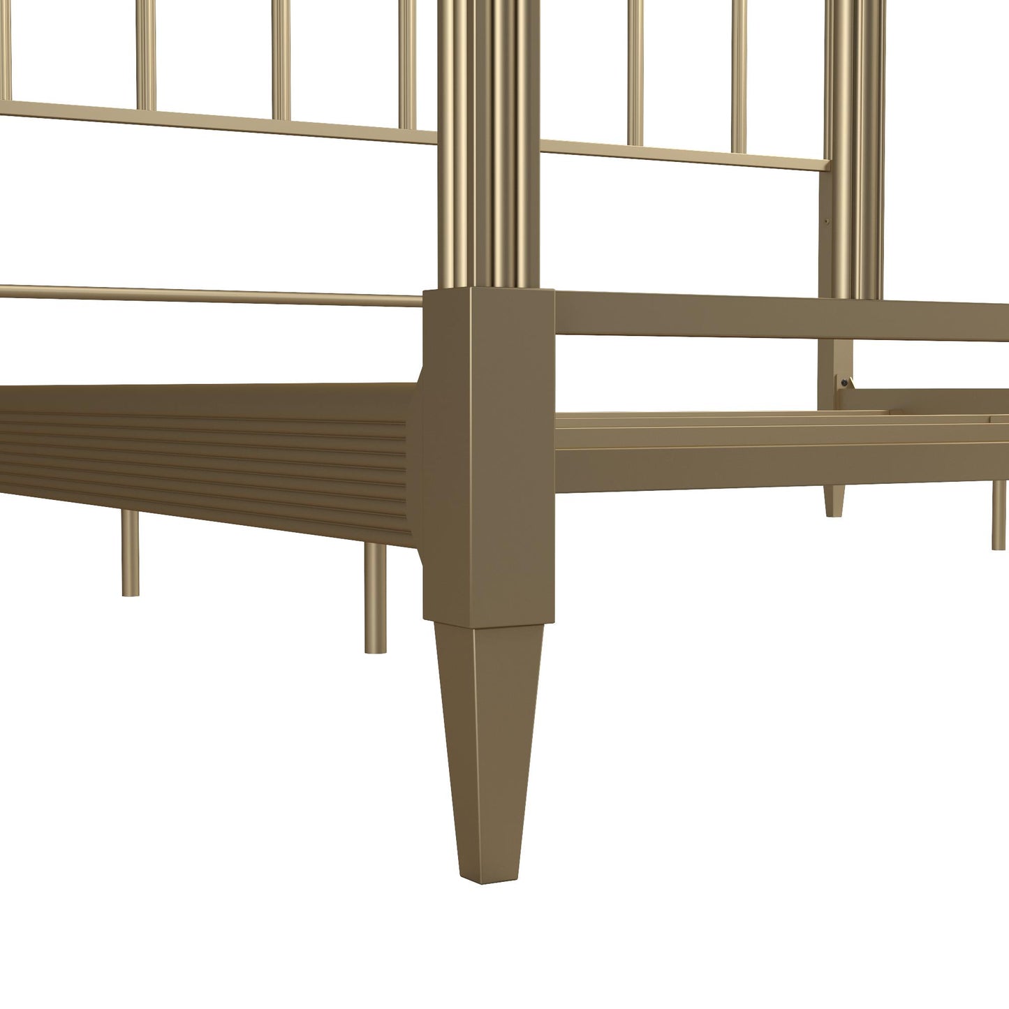 Blair Brass Metal Bed - Gold - King