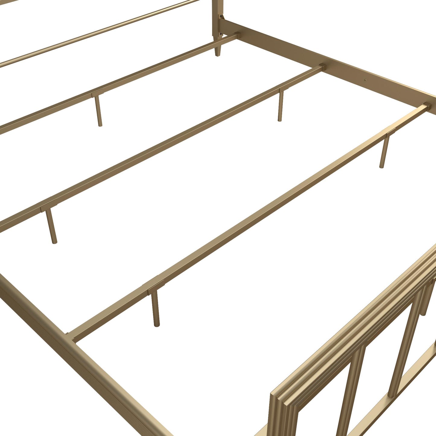 Blair Brass Metal Bed - Gold - King
