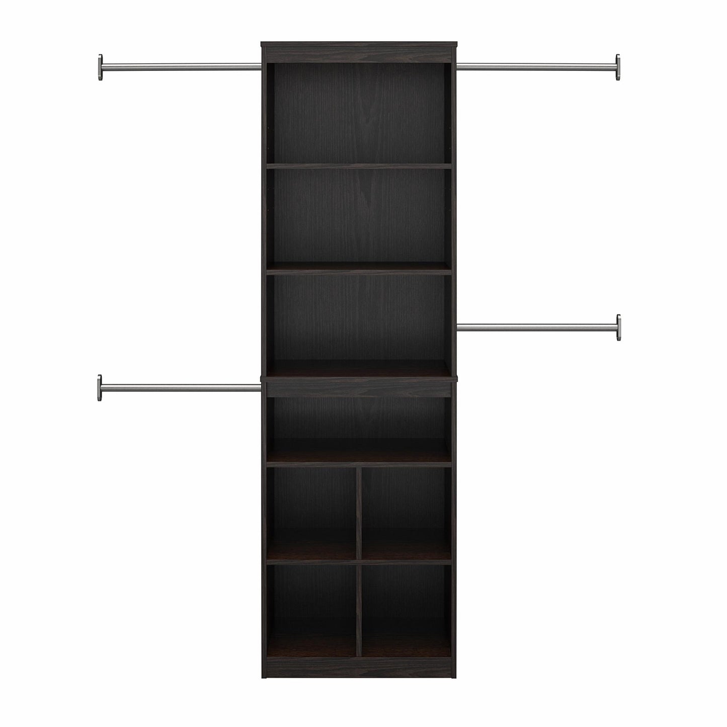 Systembuild Evolution Closet Storage System, Espresso - Espresso