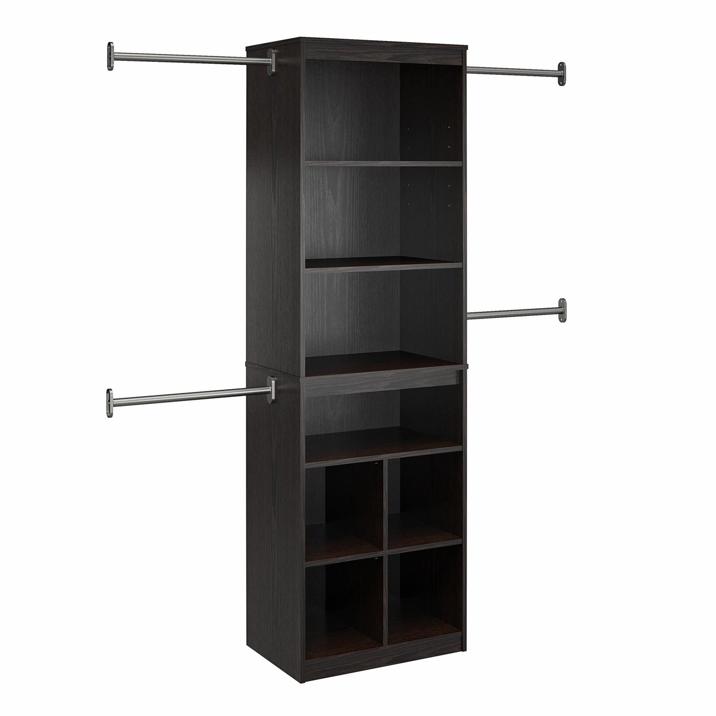 Systembuild Evolution Closet Storage System, Espresso - Espresso