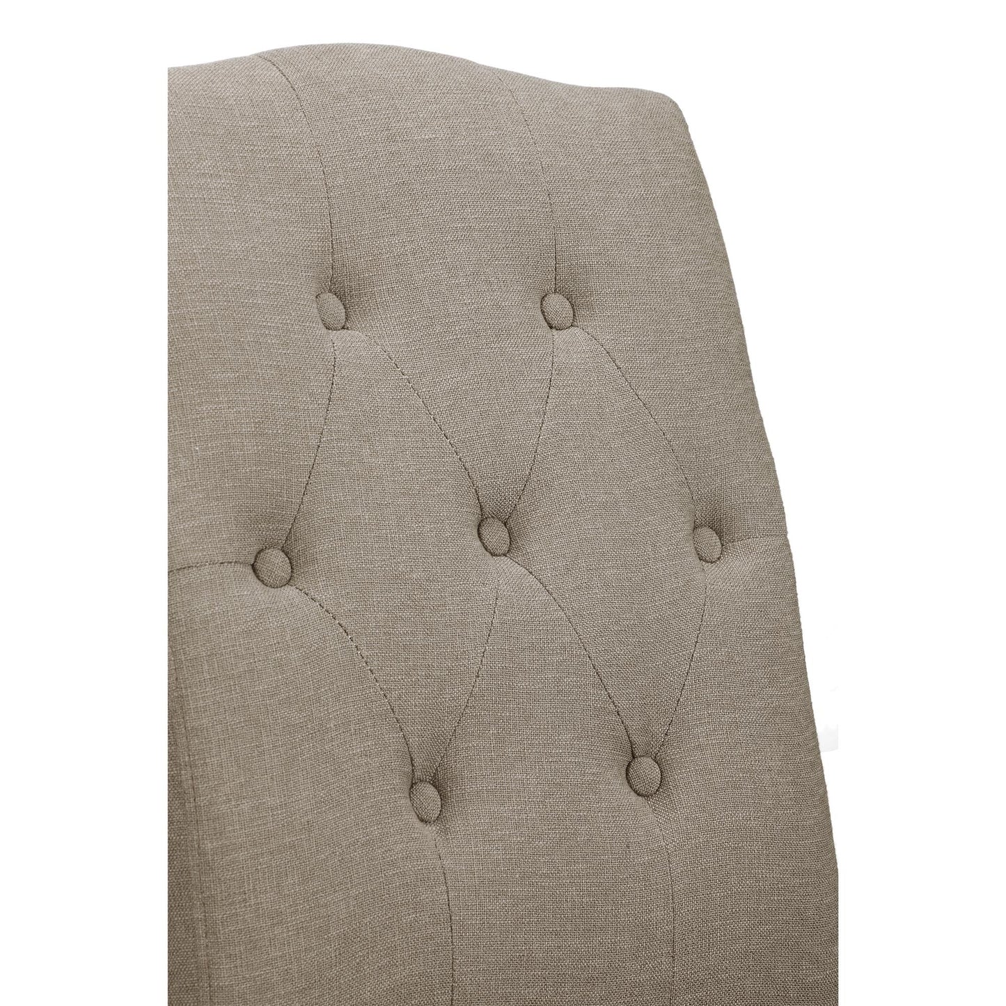 Better Homes and Gardens Parsons Upholstered Tufted Dining Chair, Taupe - Dark Taupe