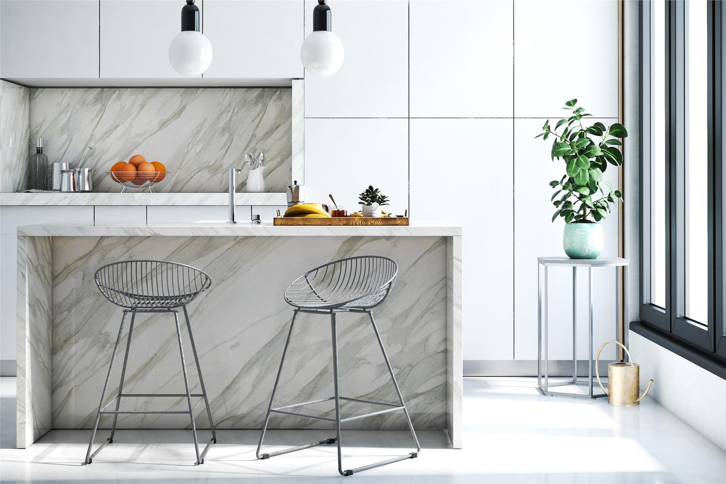 Ellis Wire Counter Stool - Gray