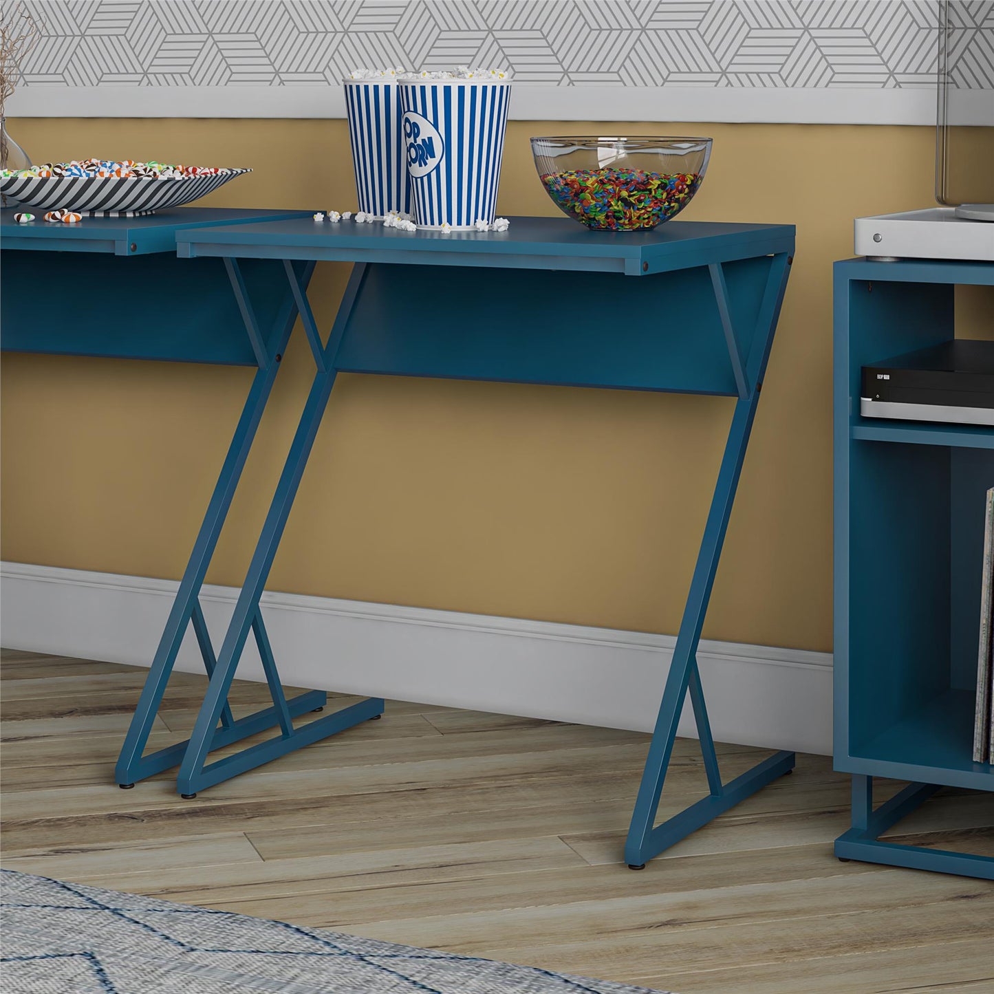 Regal Laptop Couch Desk & Accent Table, Blue - Blue
