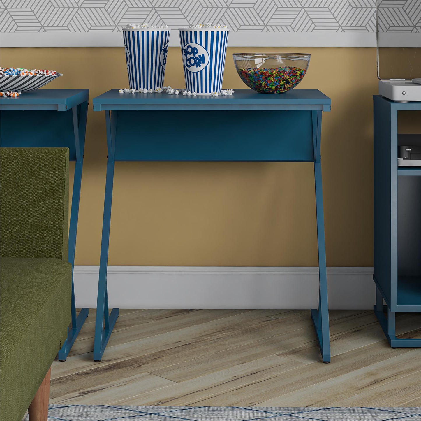 Regal Laptop Couch Desk & Accent Table, Blue - Blue