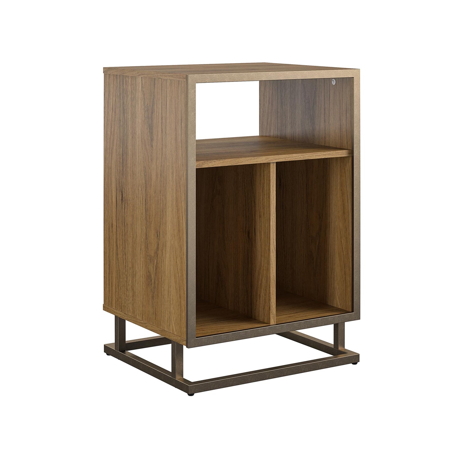 Regal Turntable Stand / End Table, Walnut - Walnut