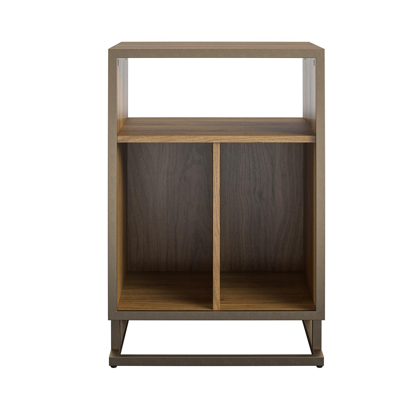 Regal Turntable Stand / End Table, Walnut - Walnut