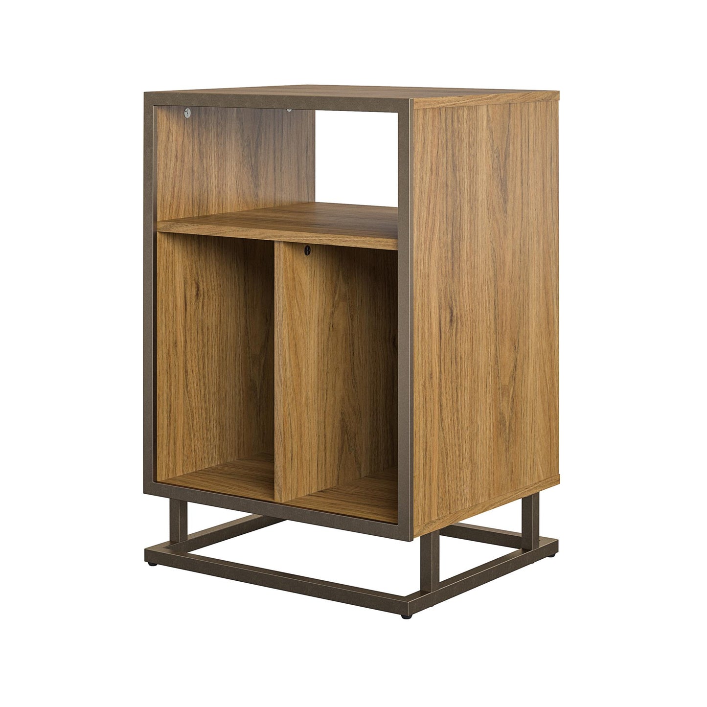 Regal Turntable Stand / End Table, Walnut - Walnut