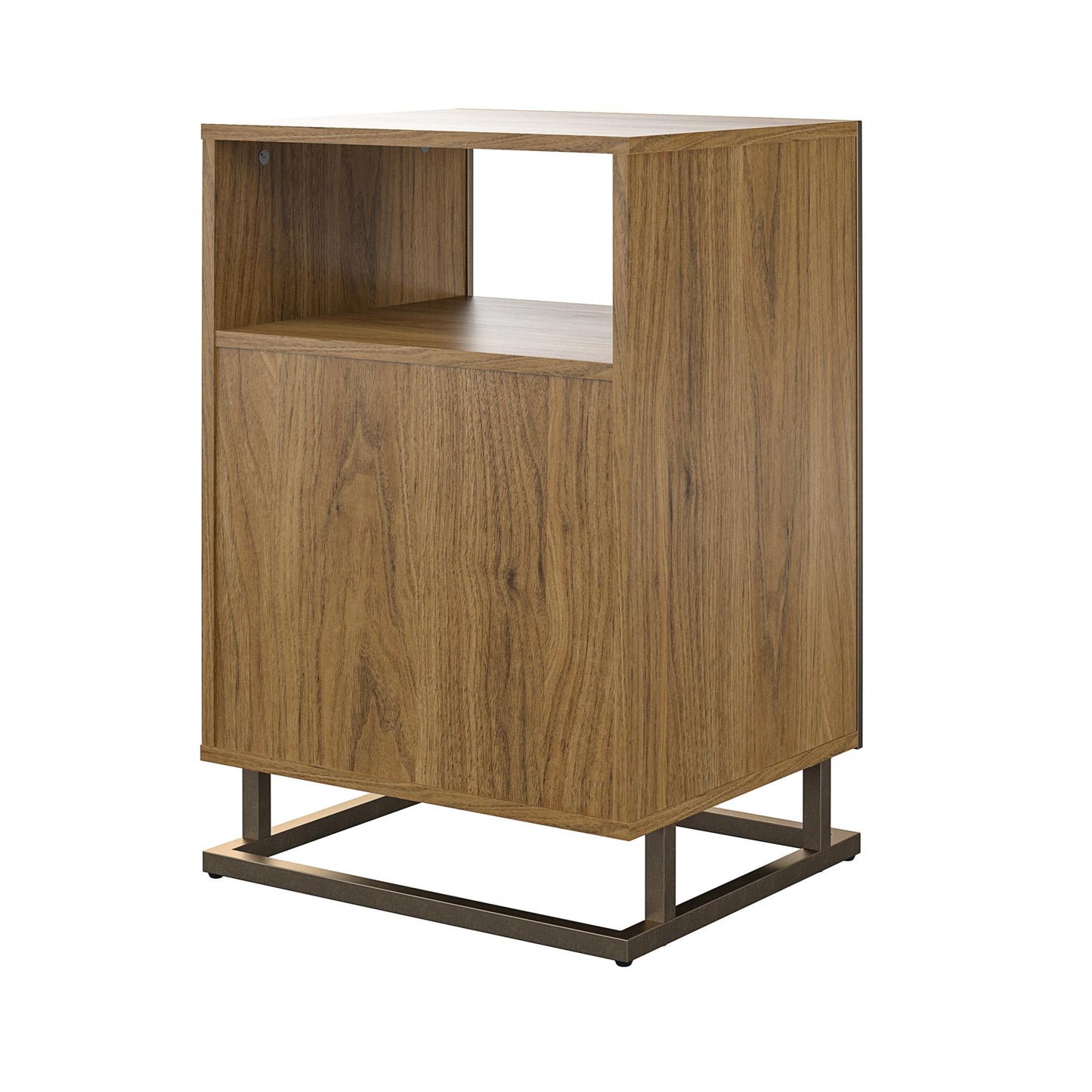 Regal Turntable Stand / End Table, Walnut - Walnut