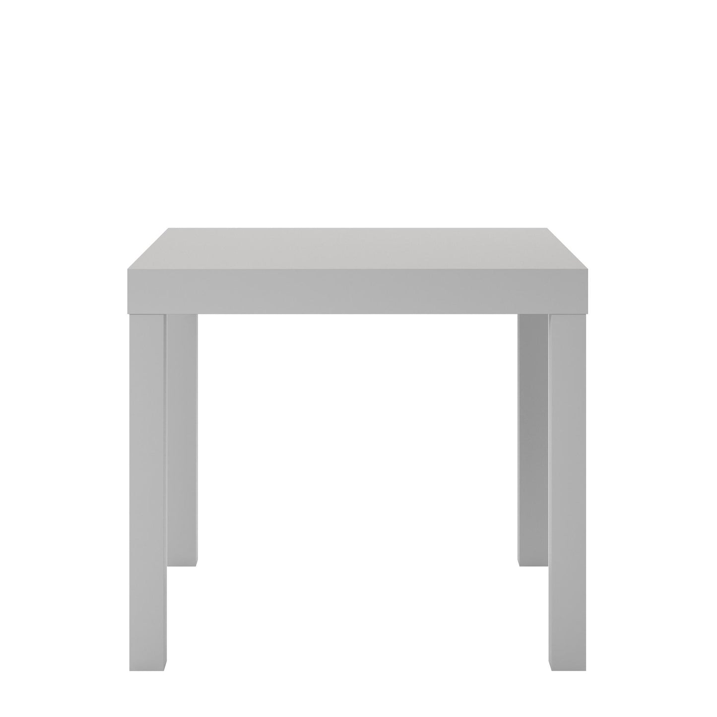 Parsons Hollow Core End Table with Large Top - Gray