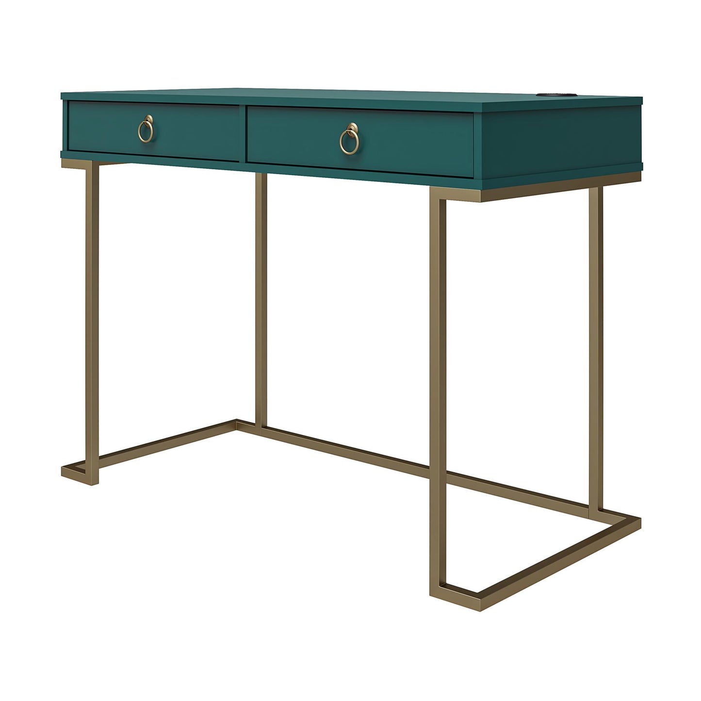 Camila Writing Desk, Emerald Green - Emerald Green