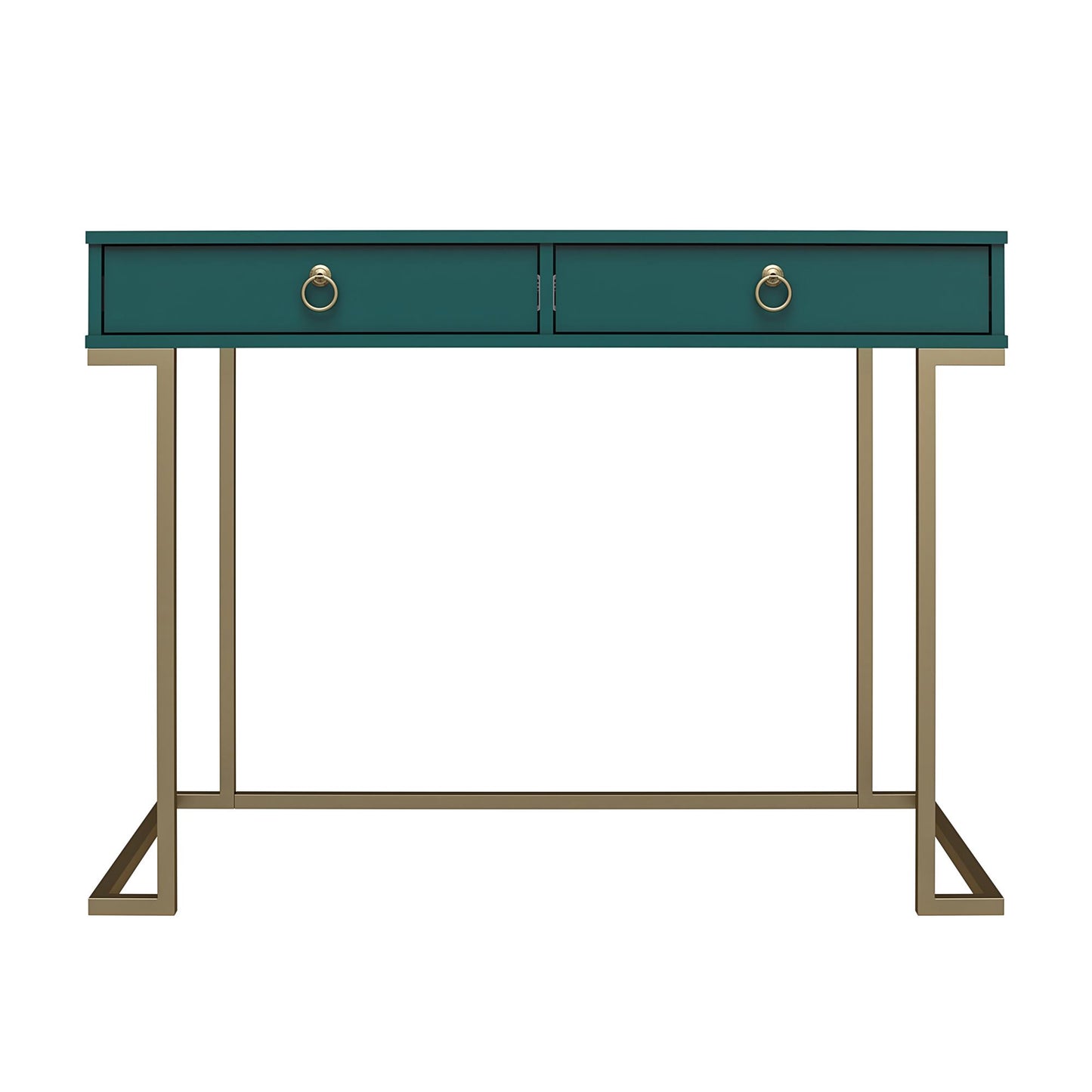 Camila Writing Desk, Emerald Green - Emerald Green