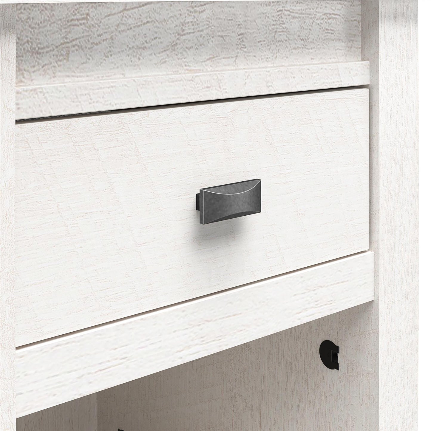 Farmington Rustic Farmhouse Nightstand with 1 Drawer - Ivory Oak