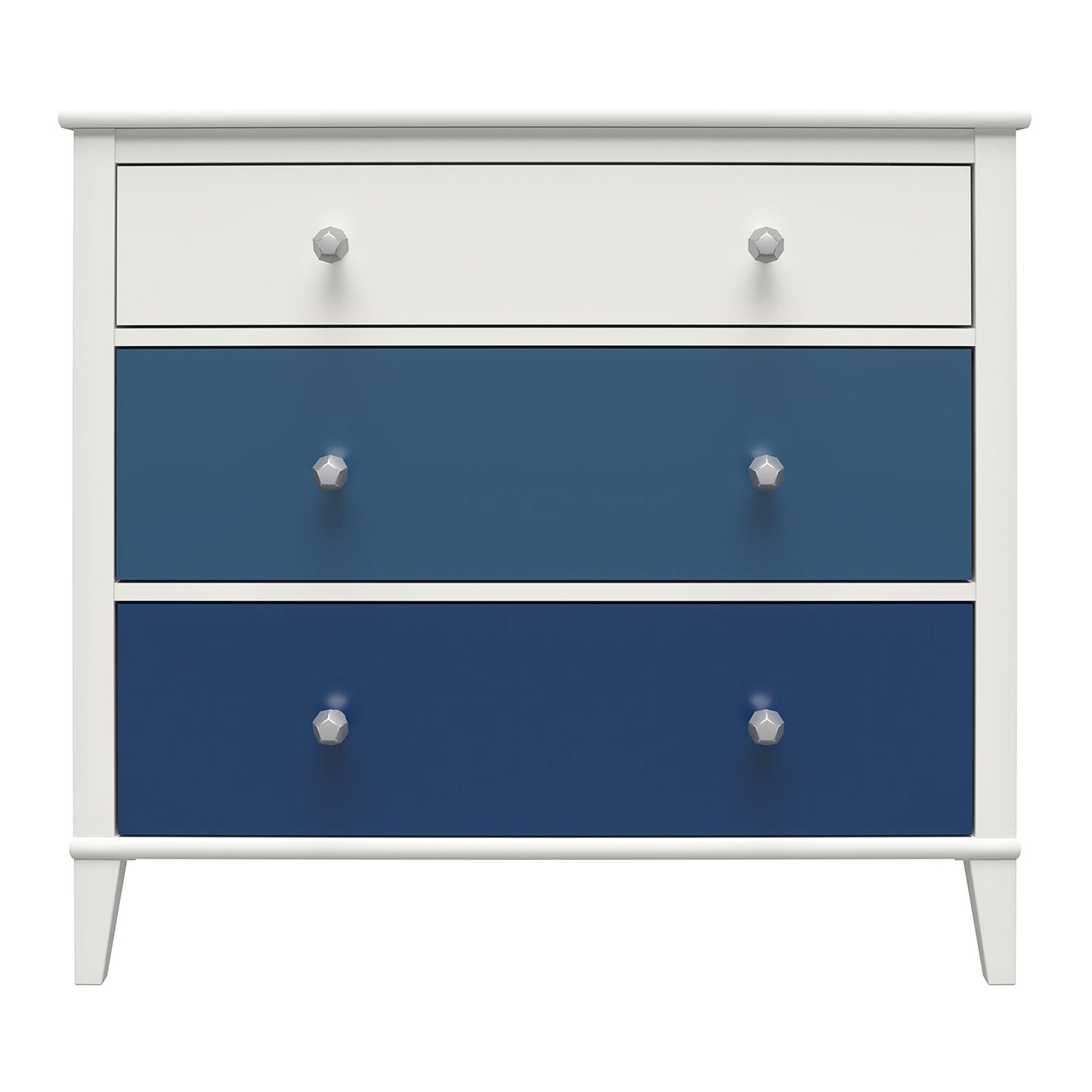 Monarch Hill Poppy 3 Drawer Dresser with 2 Sets of Knobs - Blue