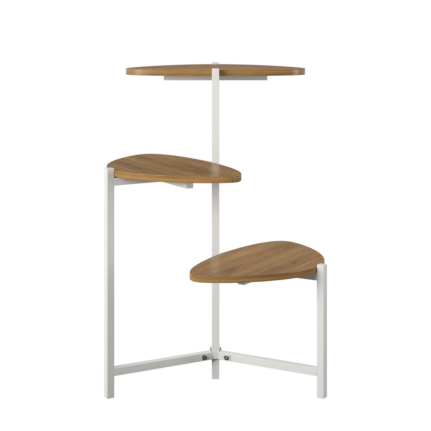 Tallulah Plant Stand - Walnut / White