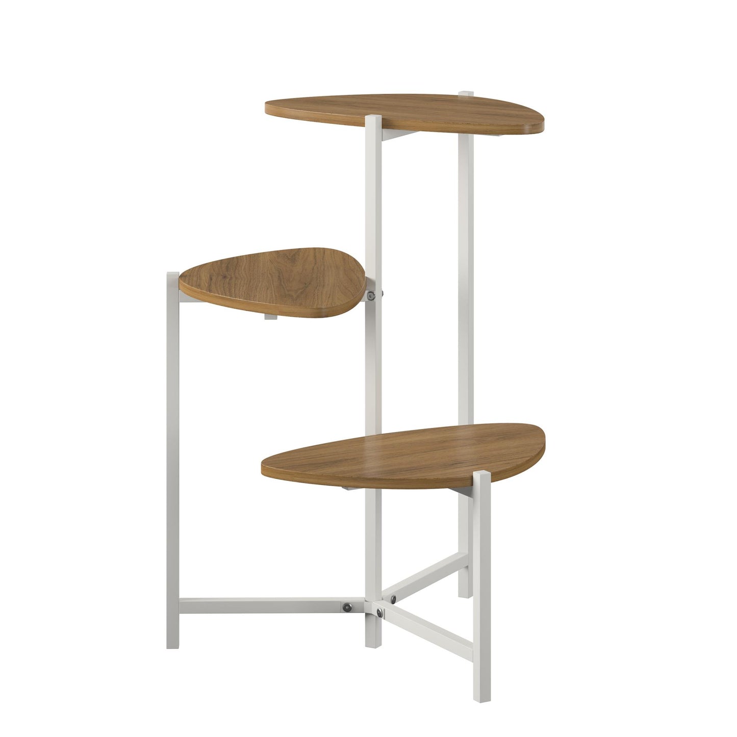 Tallulah Plant Stand - Walnut / White