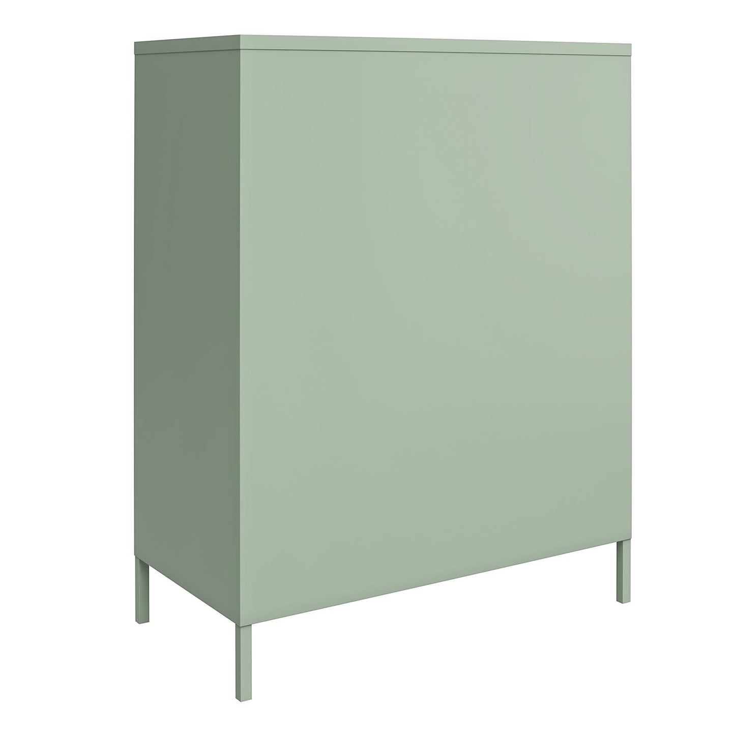 Shadwick 2 Door Metal Locker Storage Cabinet with 3 Shelves - Pale Green