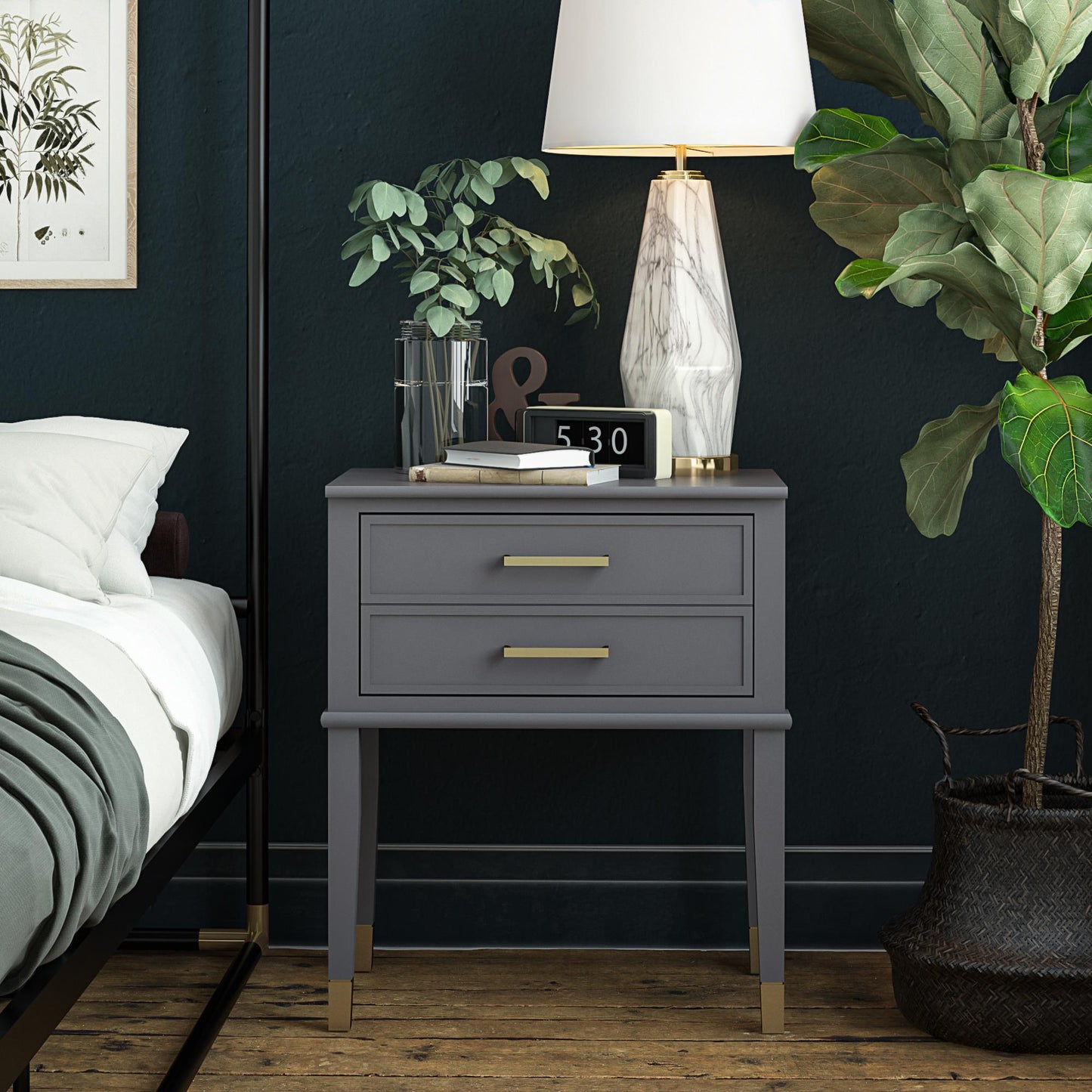 Westerleigh End Table - Graphite Grey