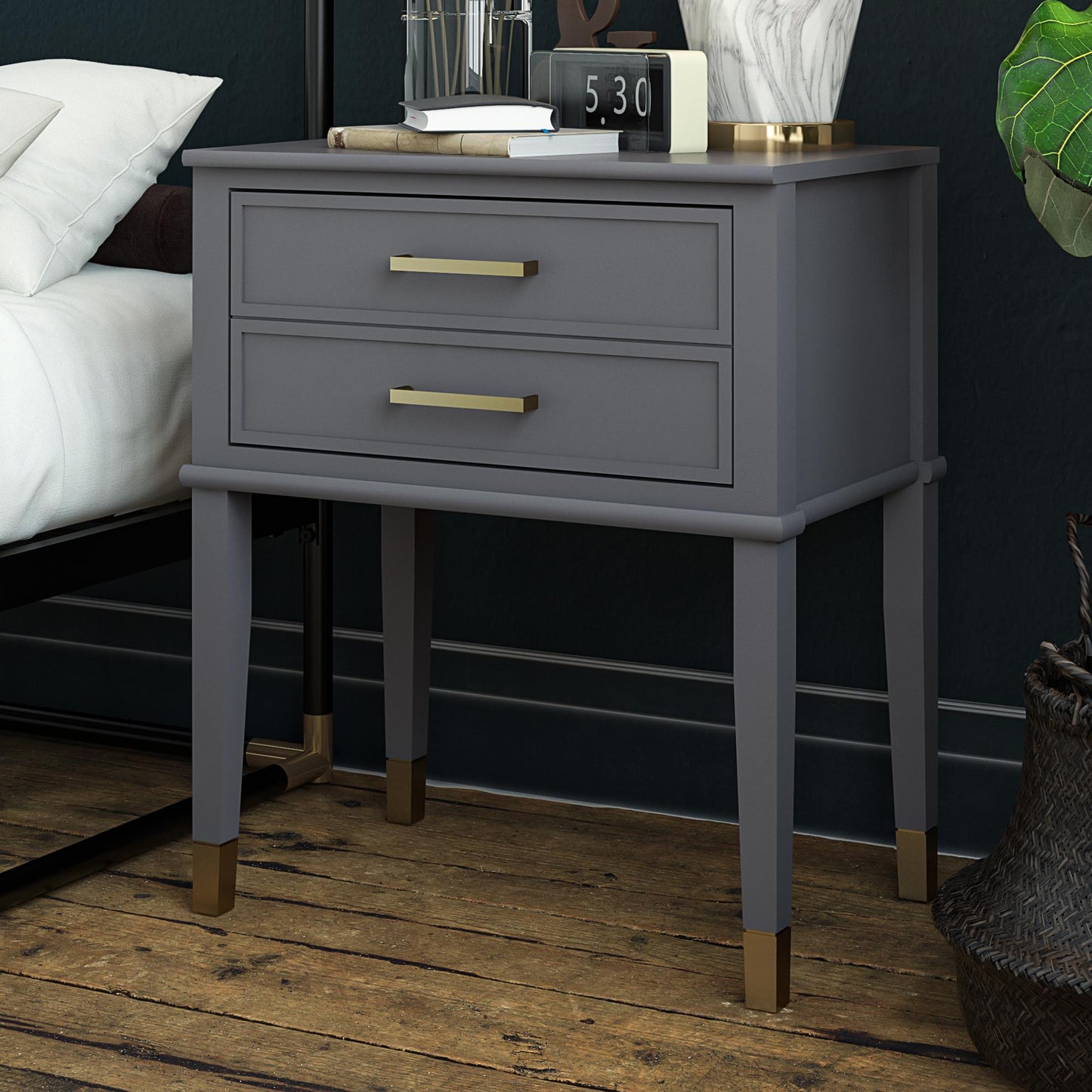 Westerleigh End Table - Graphite Grey