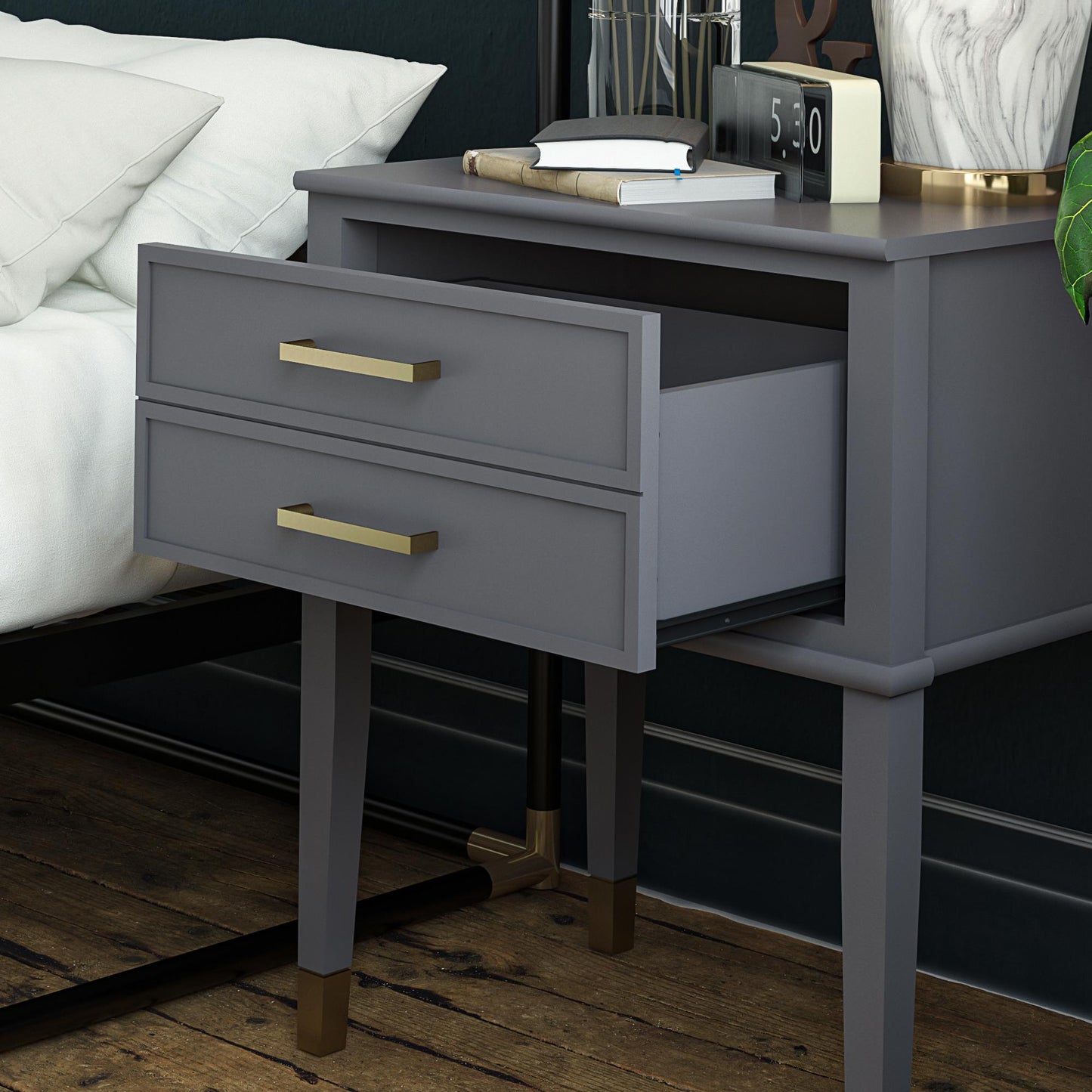 Westerleigh End Table - Graphite Grey