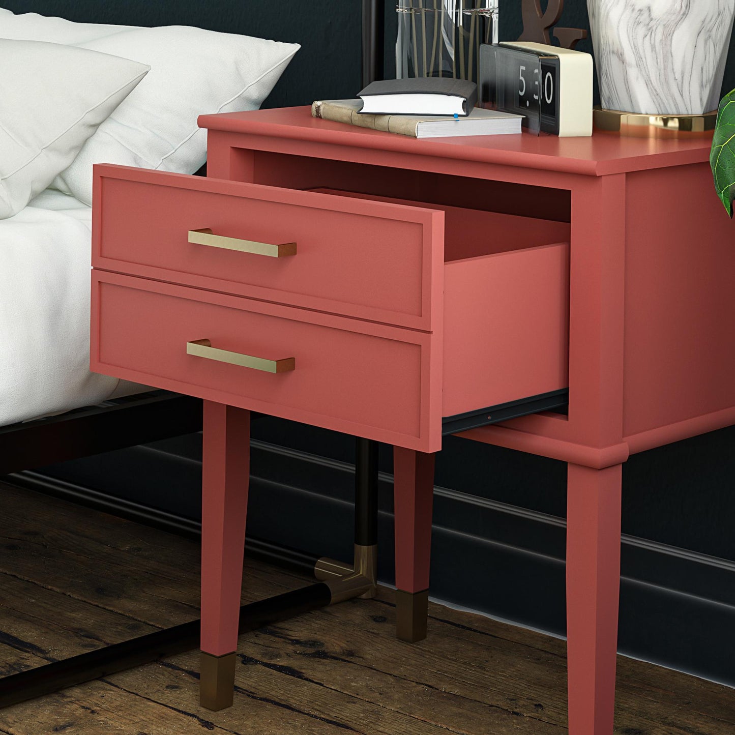 Westerleigh End Table, Terracotta - Terracotta