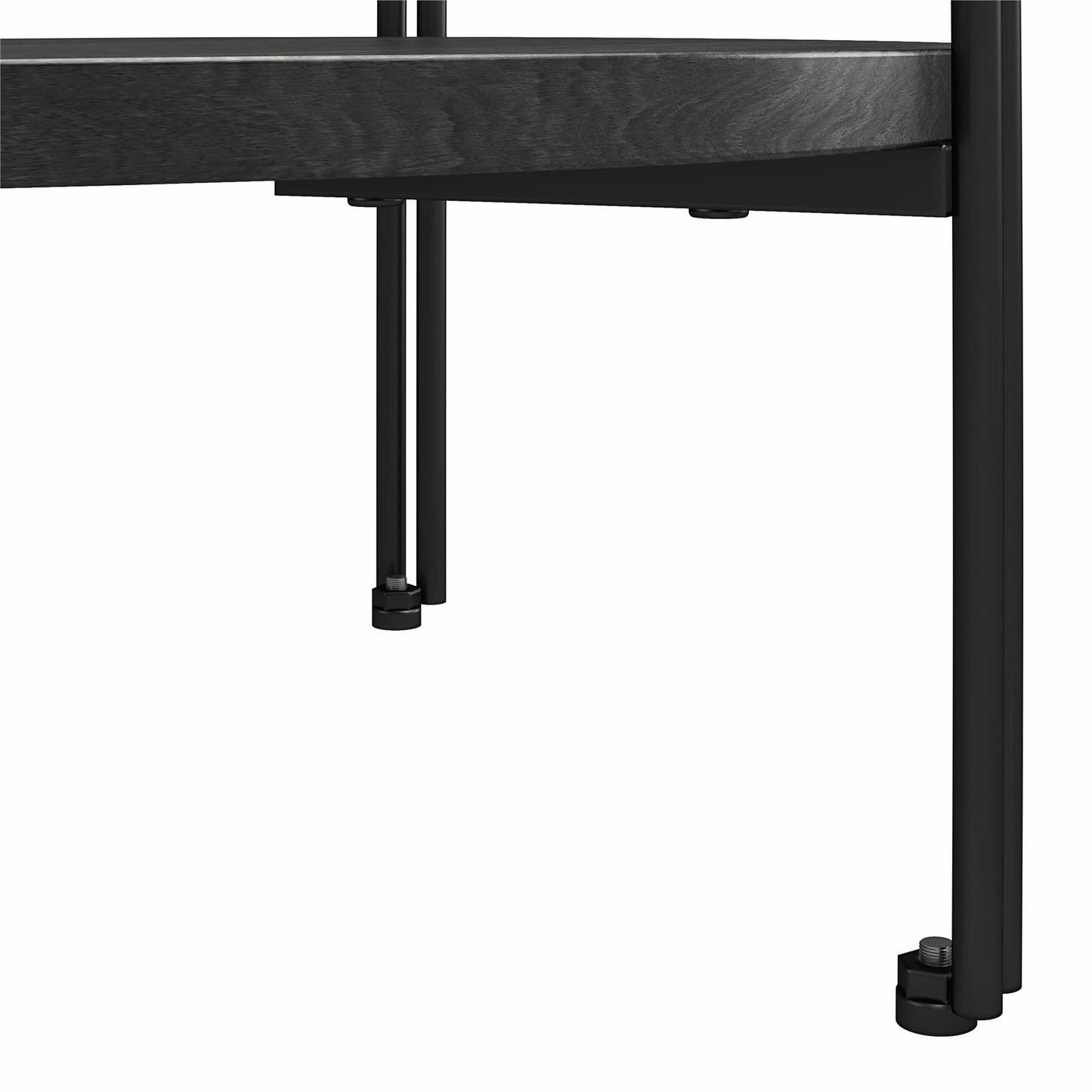 Ameriwood Home Lakeland Round End Table, Black Oak - Black Oak