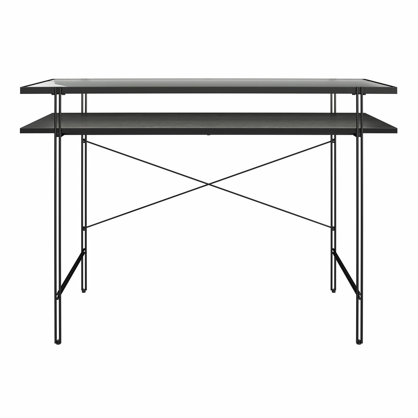 Ameriwood Home Lakeland Computer Desk, Black Oak - Black Oak