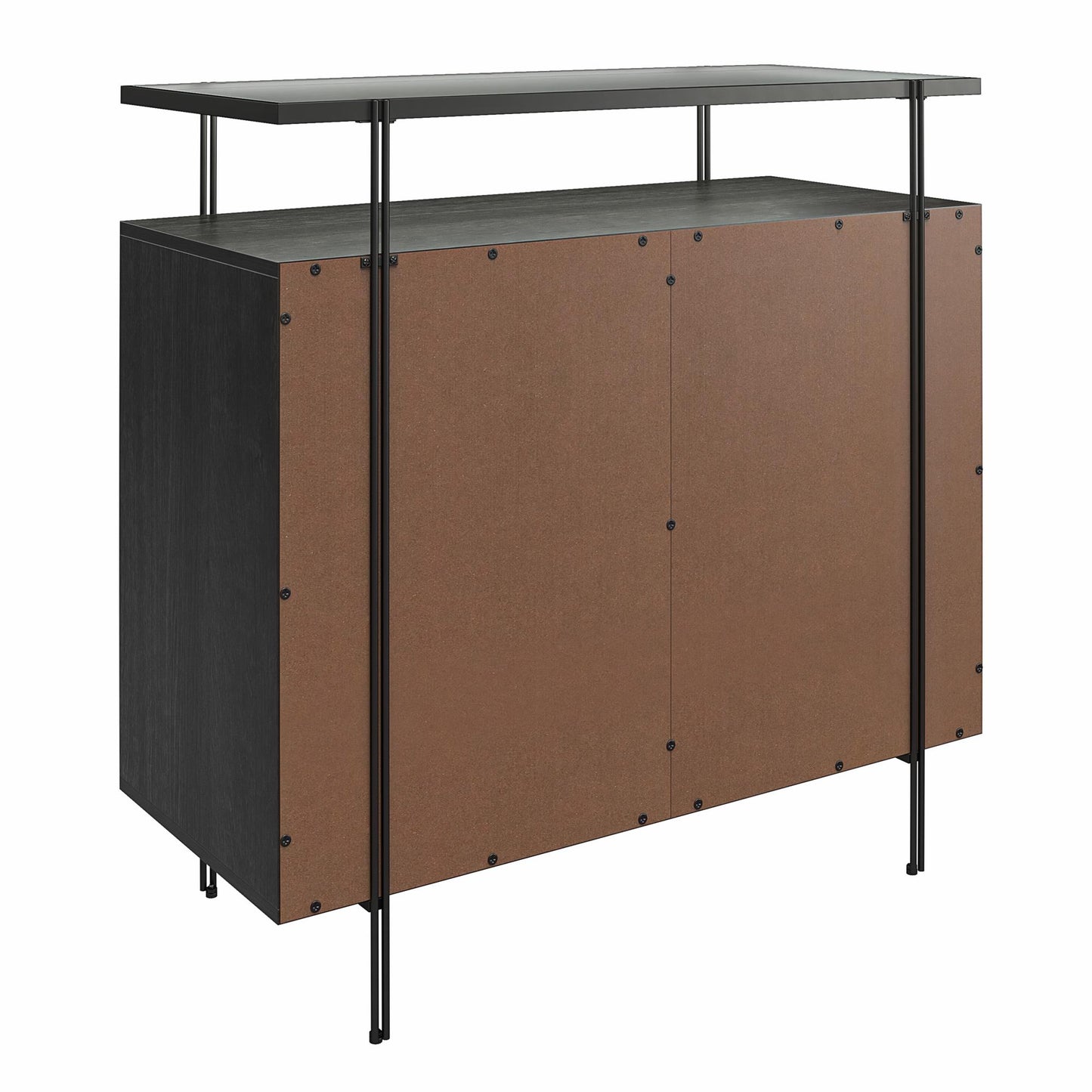 Ameriwood Home Lakeland Bar Cabinet, Black Oak - Black Oak