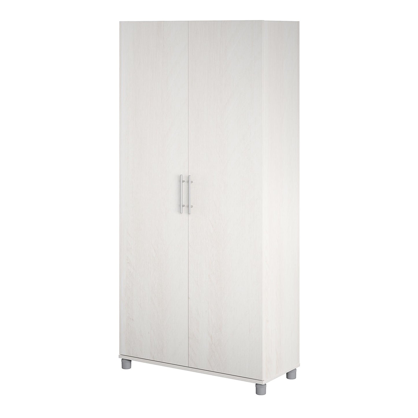 Camberly 36" Utility Storage Cabinet, Ivory Oak - Ivory Oak