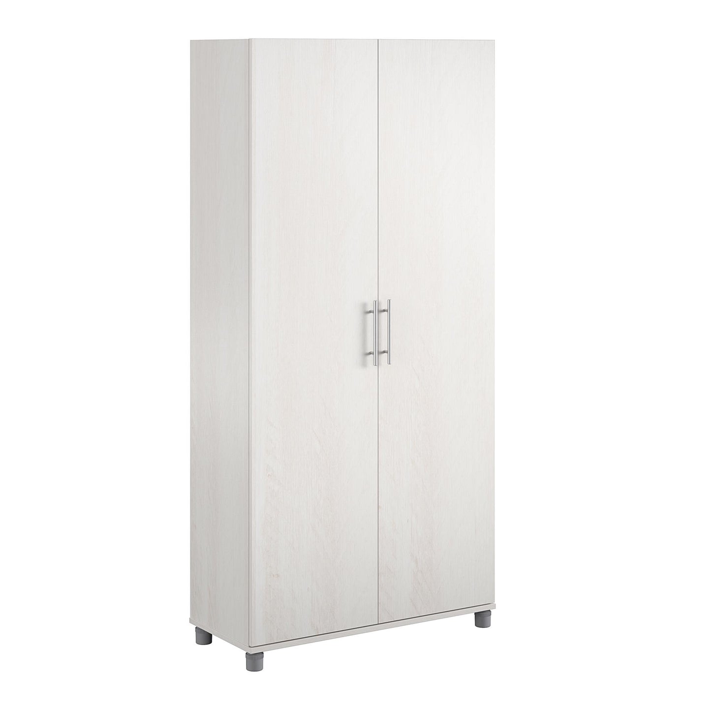 Camberly 36" Utility Storage Cabinet, Ivory Oak - Ivory Oak
