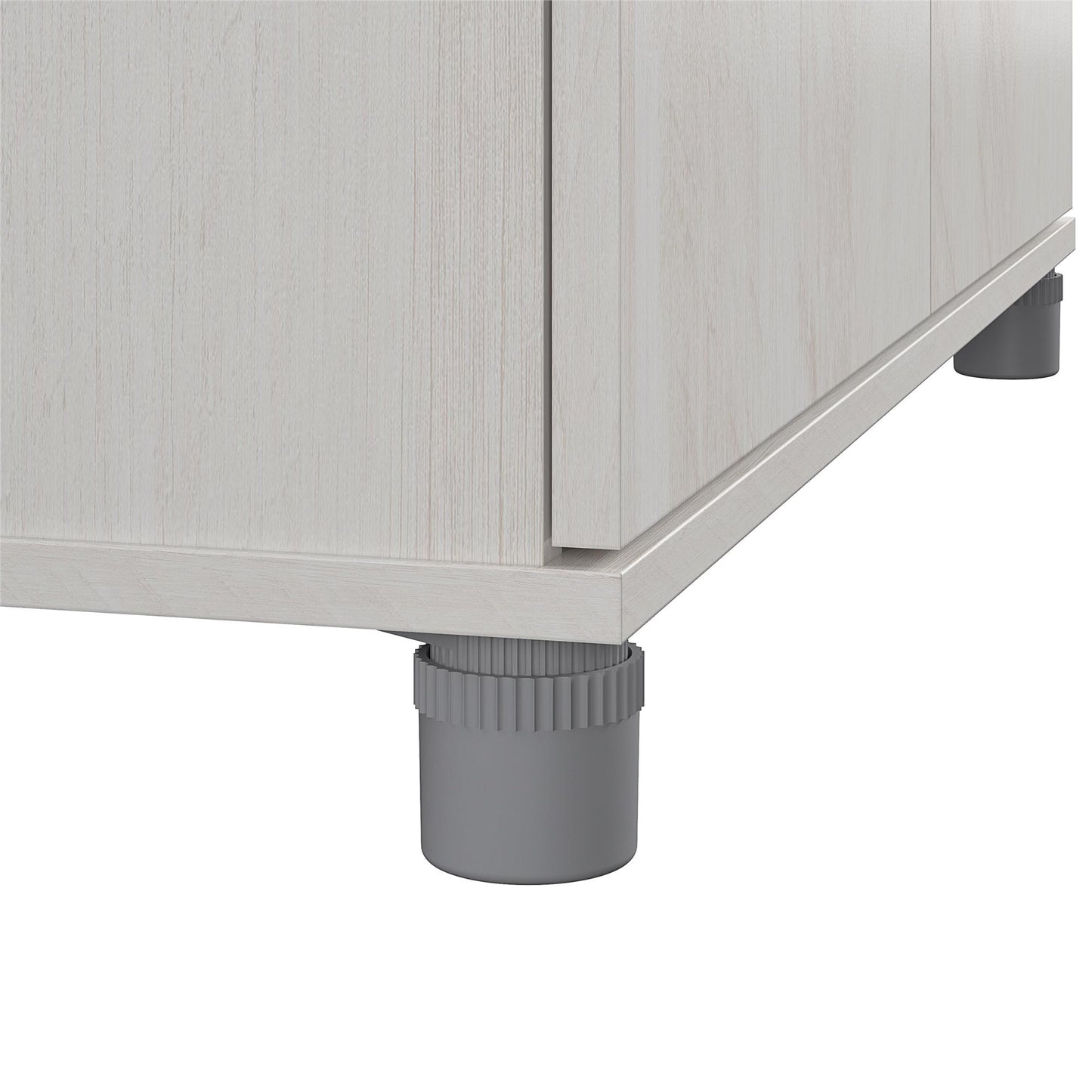 Camberly 36" Utility Storage Cabinet, Ivory Oak - Ivory Oak