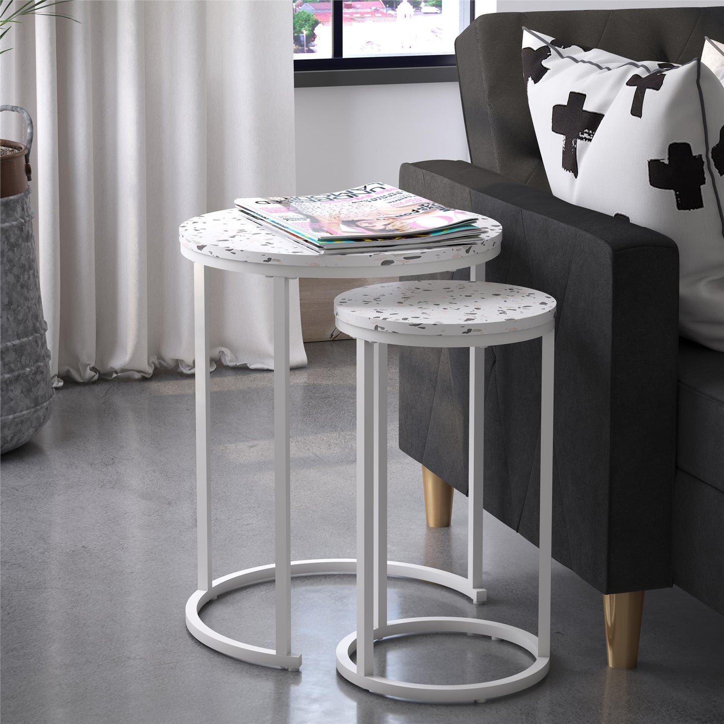 Amelia Nesting Tables, Terrazzo - Terrazzo