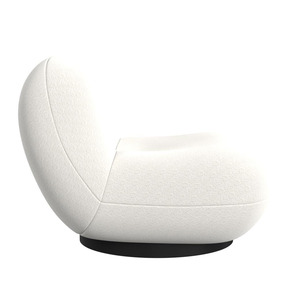 Crosby Boucle Swivel Chair - White