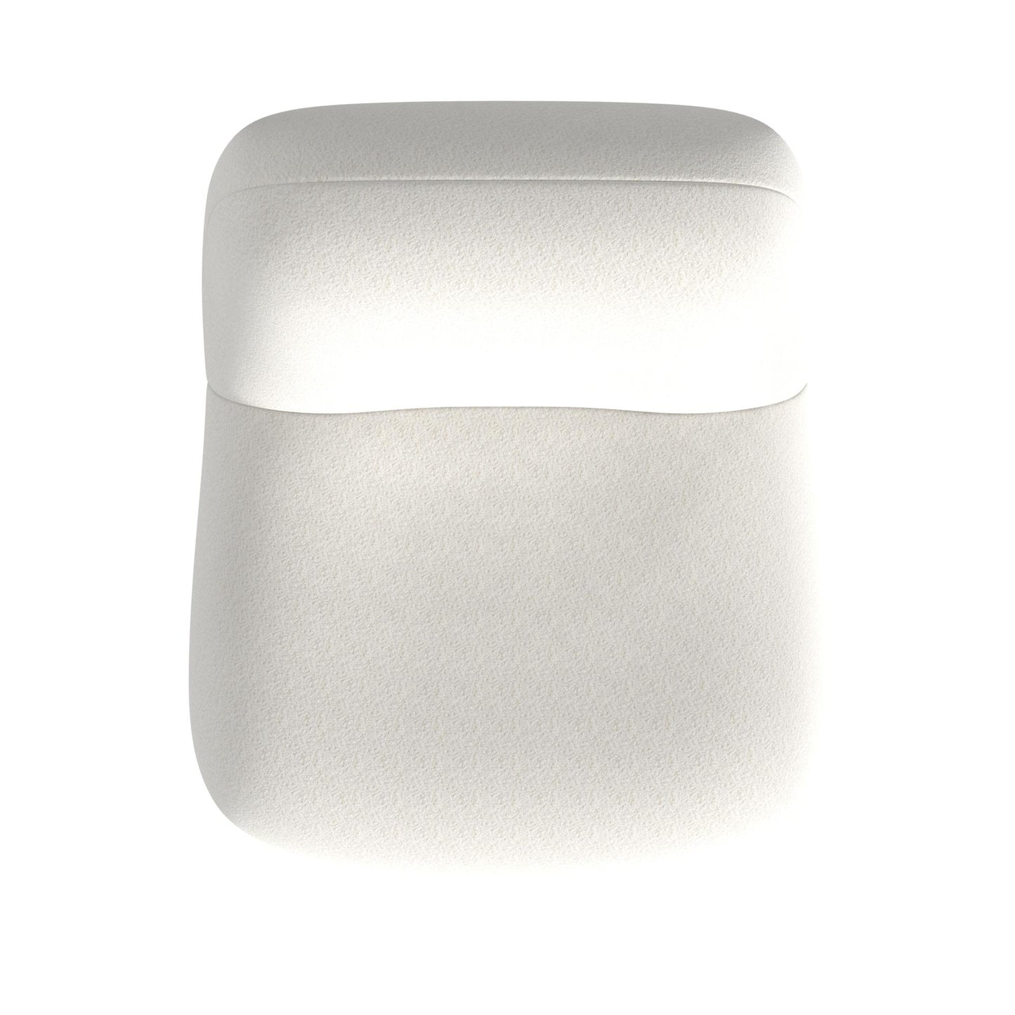 Crosby Boucle Swivel Chair - White