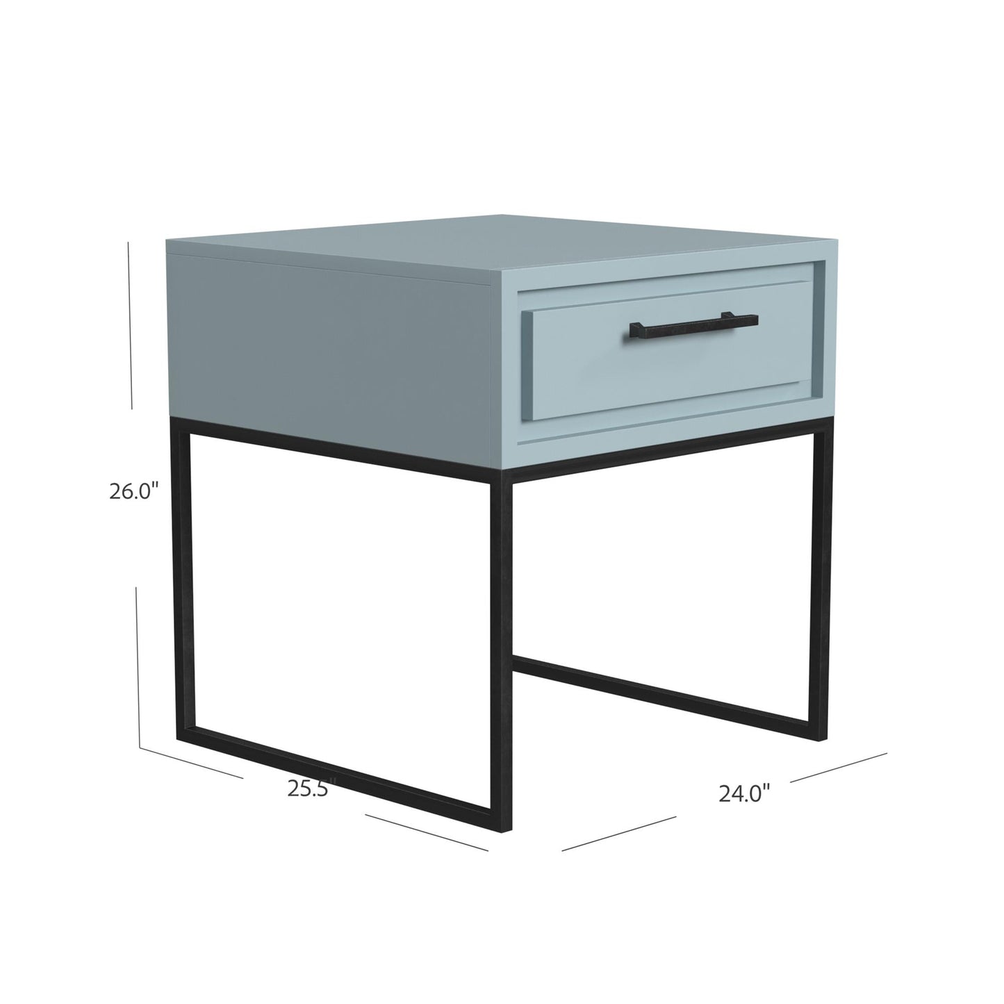Perry End Table - Powder Blue