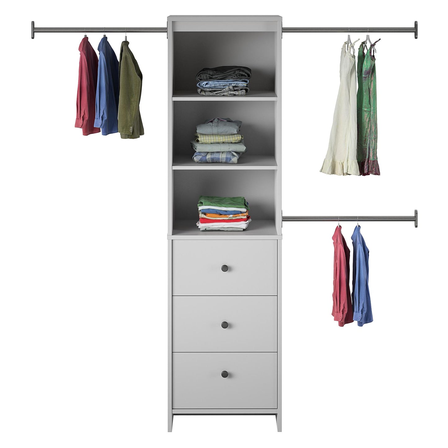 Beckett Closet Storage Organizer - Dove Gray