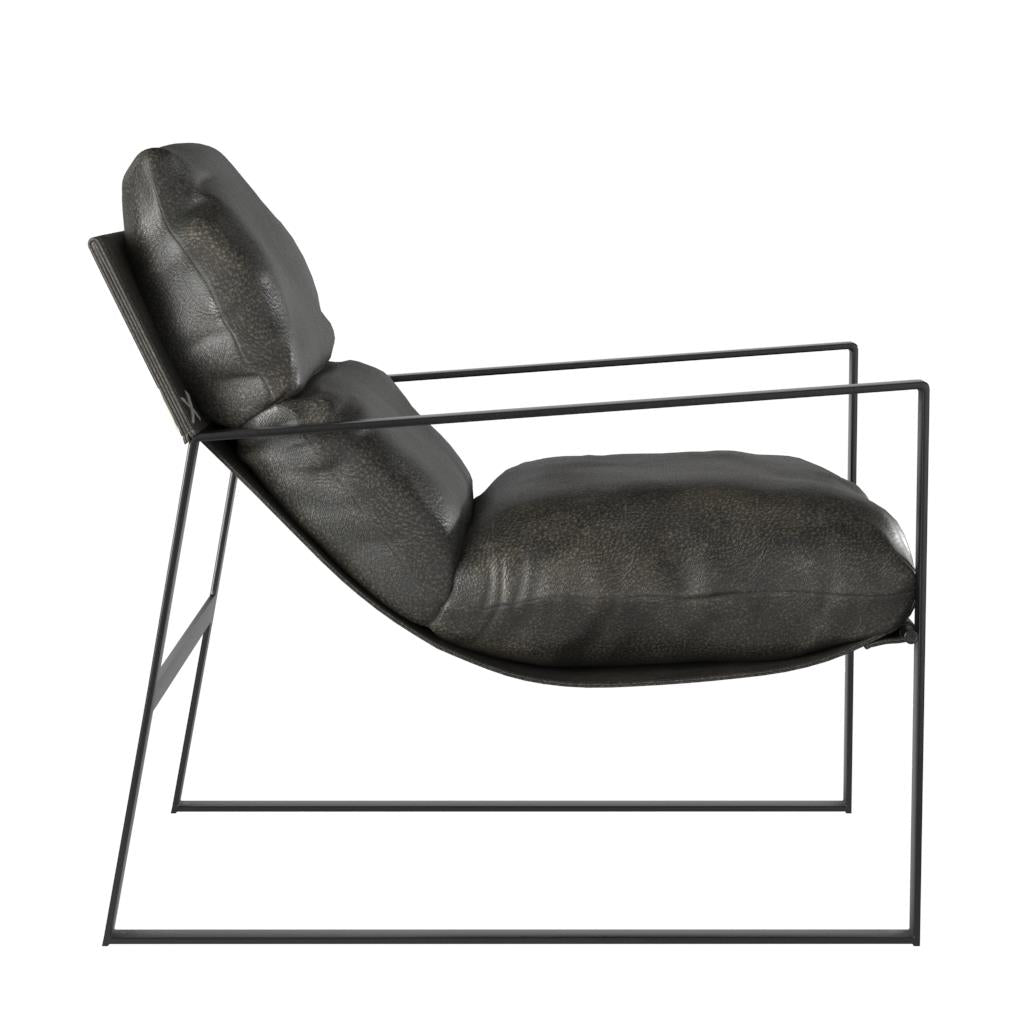 Varick Faux Leather Accent Chair - Espresso