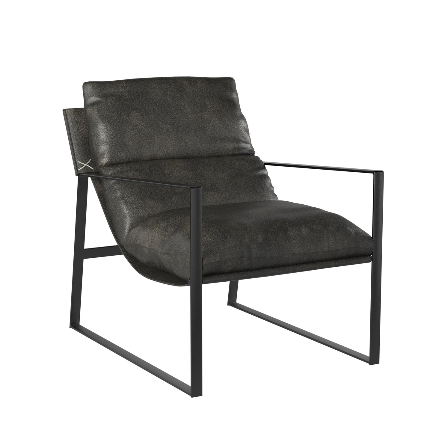 Varick Faux Leather Accent Chair - Espresso