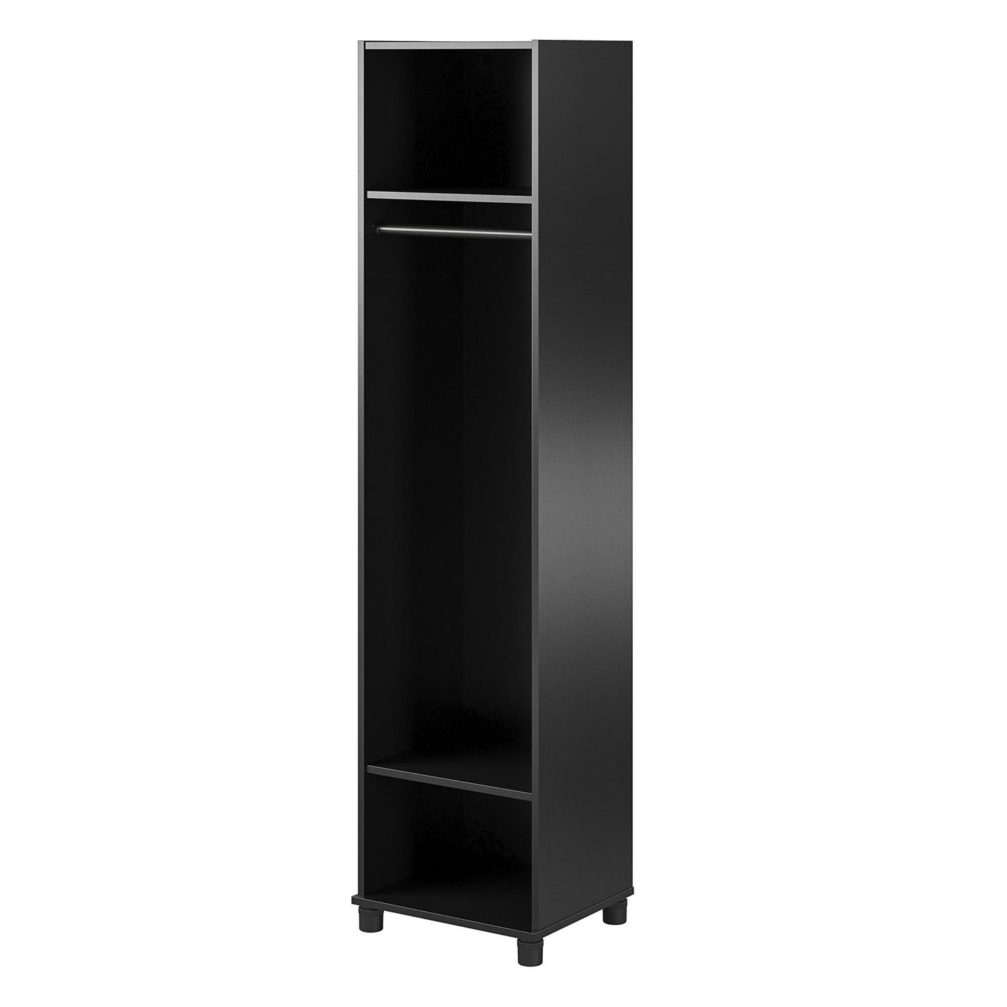 Basin 18" Wide Mudroom Cabinet with Adjustable Shelving - Black