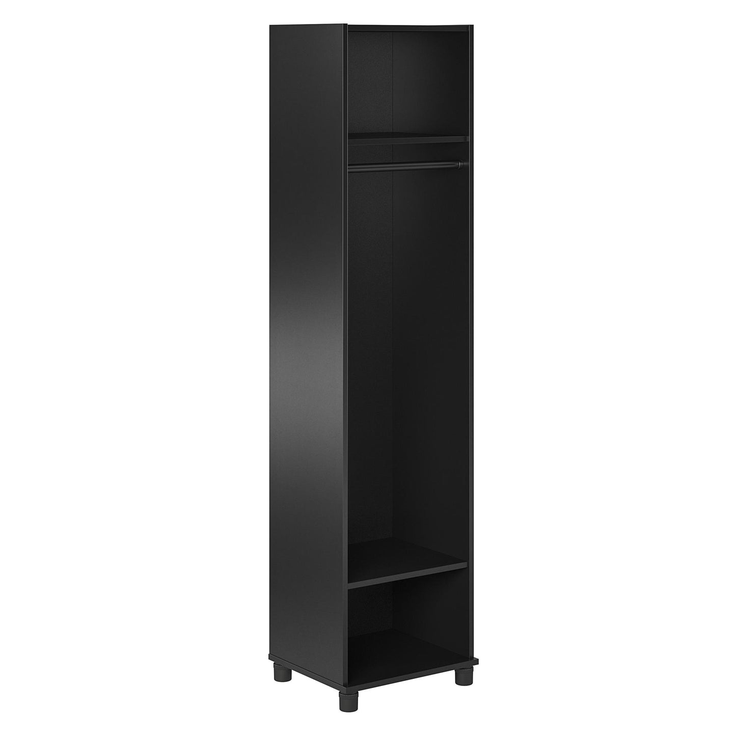Basin 18" Wide Mudroom Cabinet with Adjustable Shelving - Black