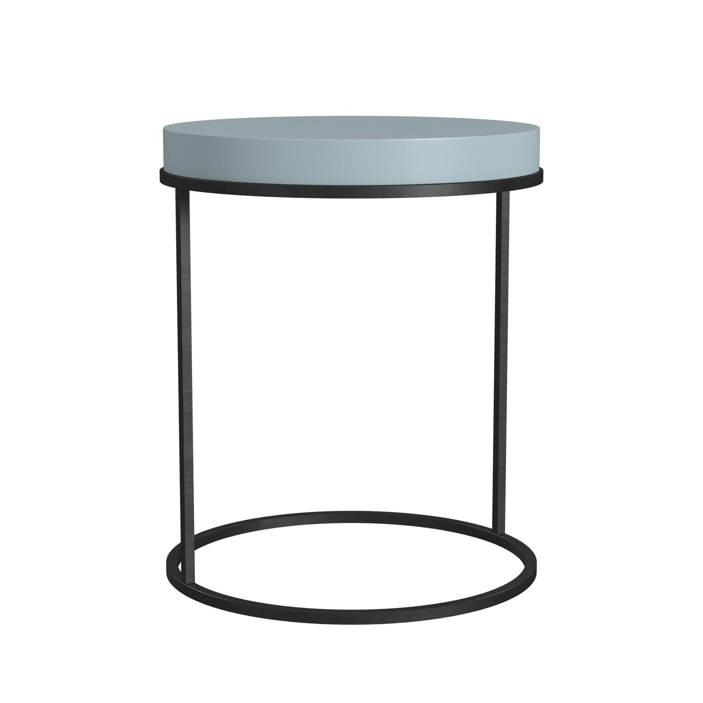 Perry Round Accent Table - Powder Blue